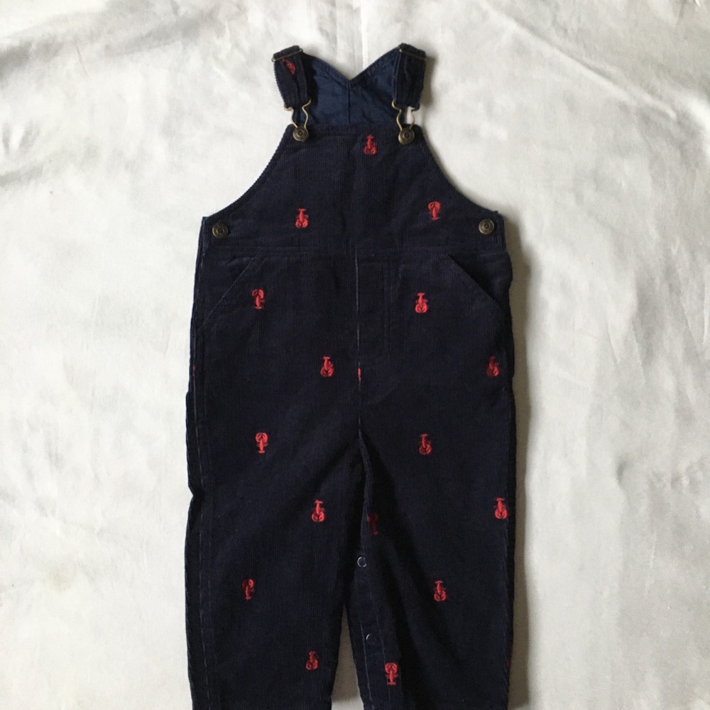 Boys lobsters overalls size 24 months pants blue